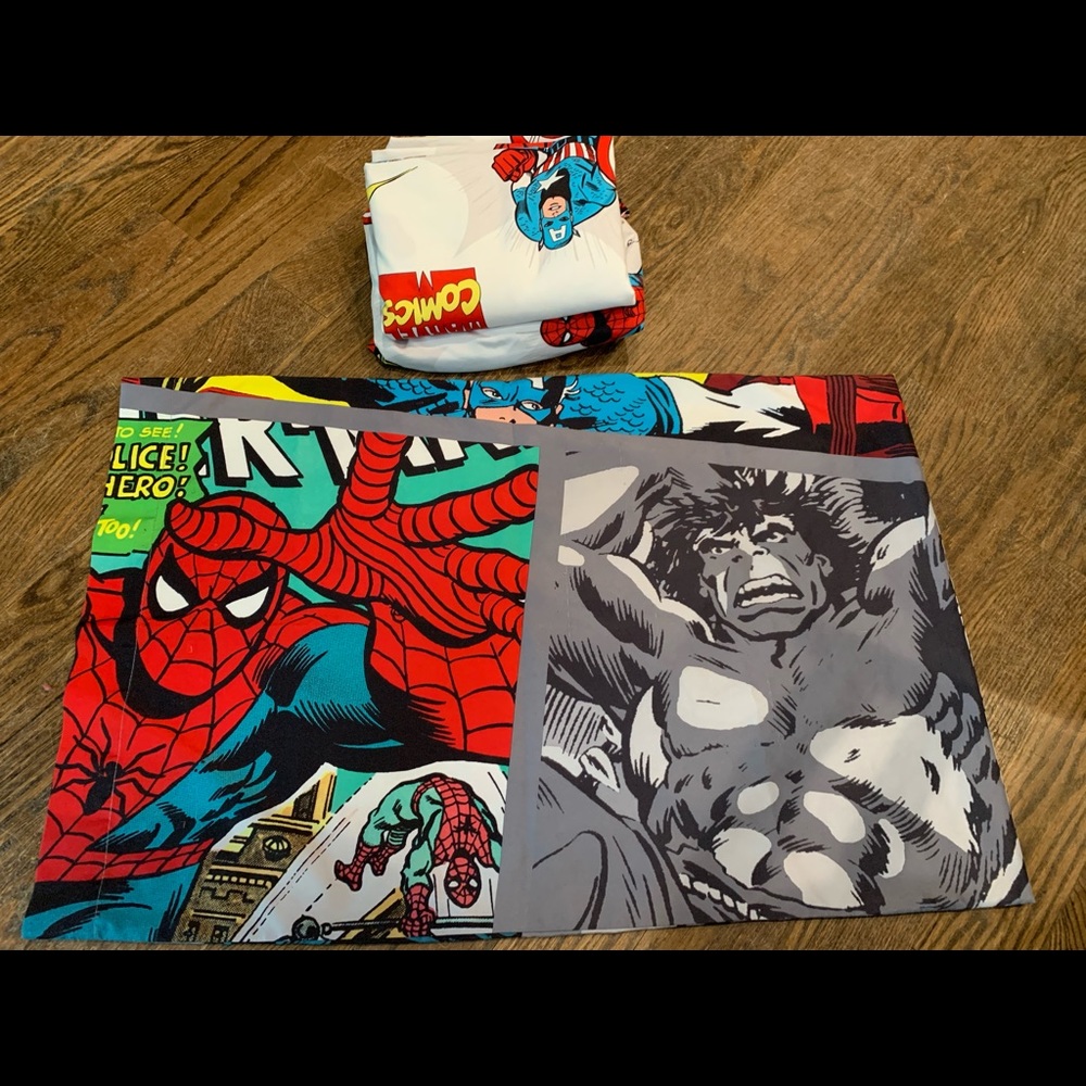 Marvel superhero twin sheet set
